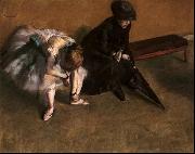 Edgar Degas Waiting oil on canvas